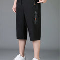 1pc Ice Slippy Fiber Fabric Casual Men's Quick-Dry Five-Pocket Summer Shorts Suitable for Running, Fitness, Basketball, etc
