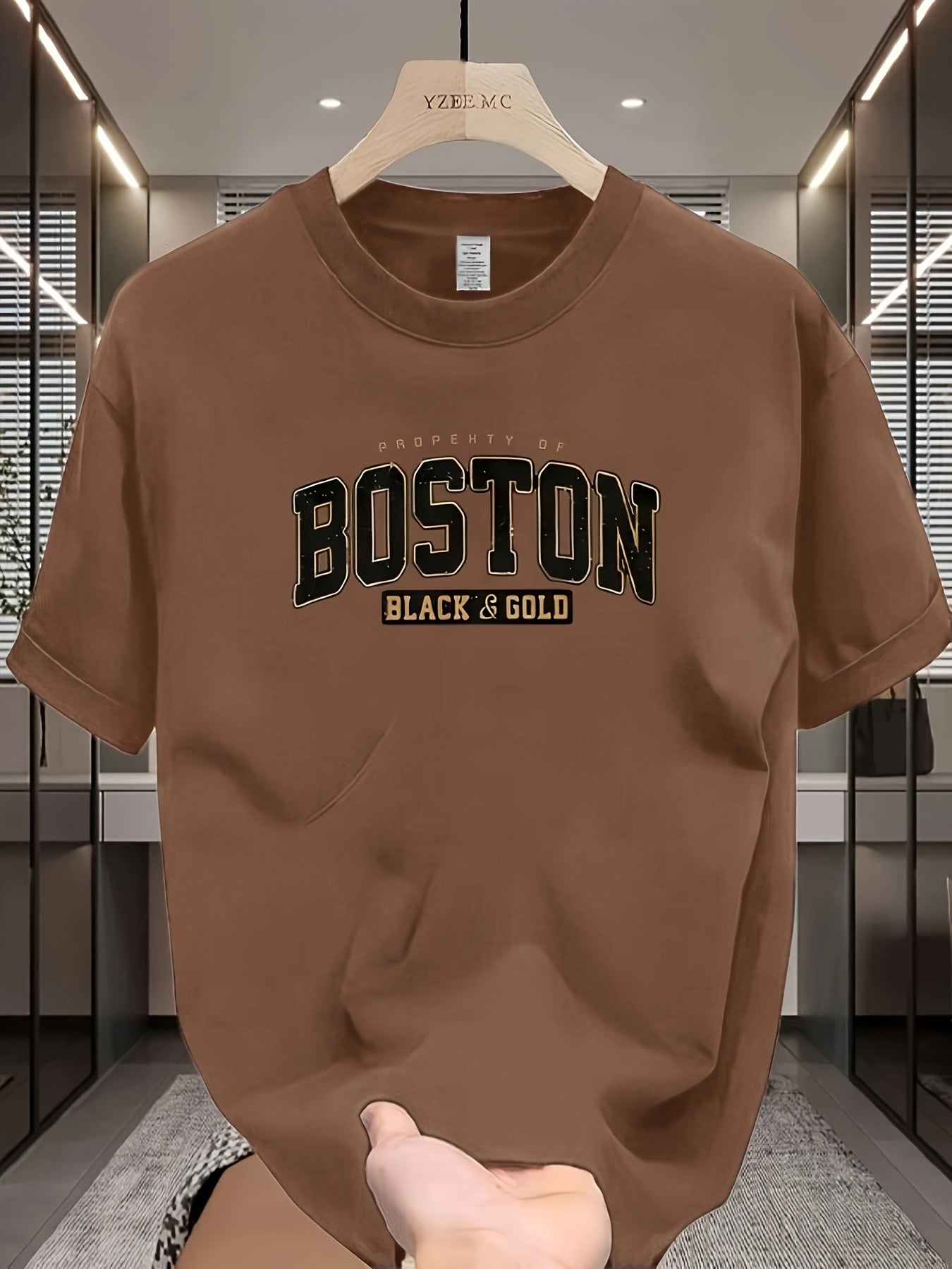 Men'S Casual Cotton T-Shirt - 100% Cotton Crew Neck Short Sleeve Tee, All-Season Comfort, Slight Stretch Knit Fabric, Solid Color Sports Top - Regular Fit for Adults