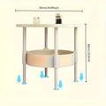 Table basse moderne minimaliste en nuage avec un espace de rangement spacieux | Design blanc élégant | Coins arrondis pour la sécurité | Parfaite pour la mise en place du thé dans le salon, le mobilier du salon | Style minimaliste | Surface lisse
