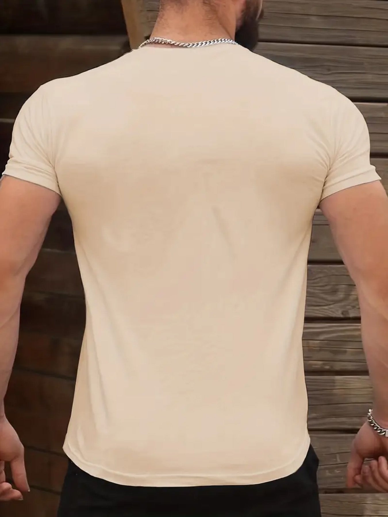 1pc Men'S Fashion Casual Crew Neck T-Shirt, 100% Polyester Knit Fabric, Slight Stretch, Alphabet Pattern, Summer Short Sleeve Tee