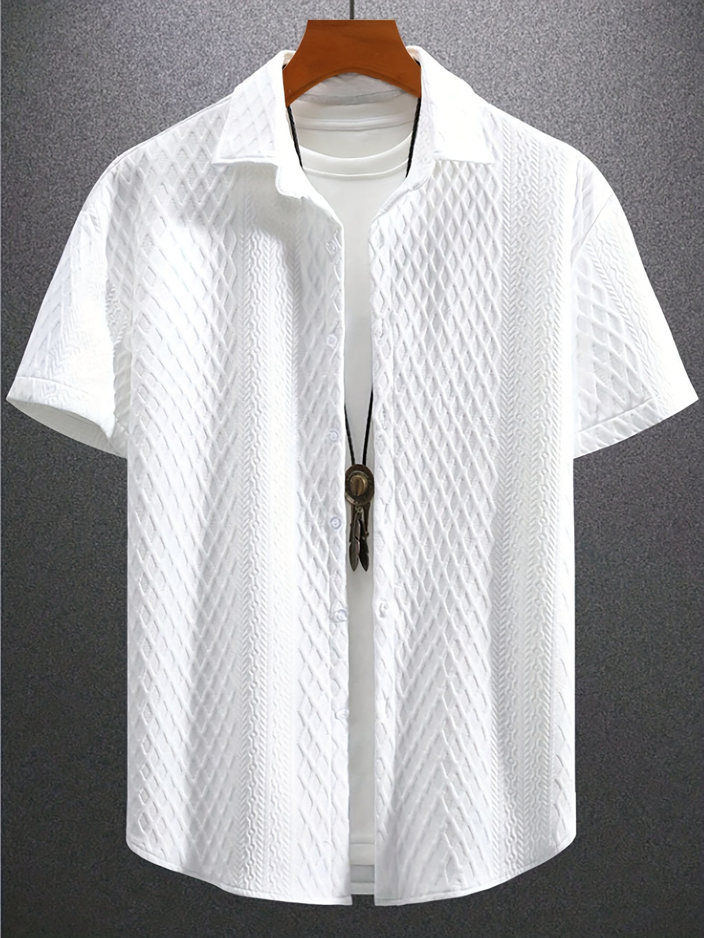Men's Casual Short Sleeve Golf Shirt - Breathable Striped Pattern, Machine Washable Regular Fit for Summer Outdoor Hiking & Sports, Leisure Clothing | Classic Style | Nontransparent Material