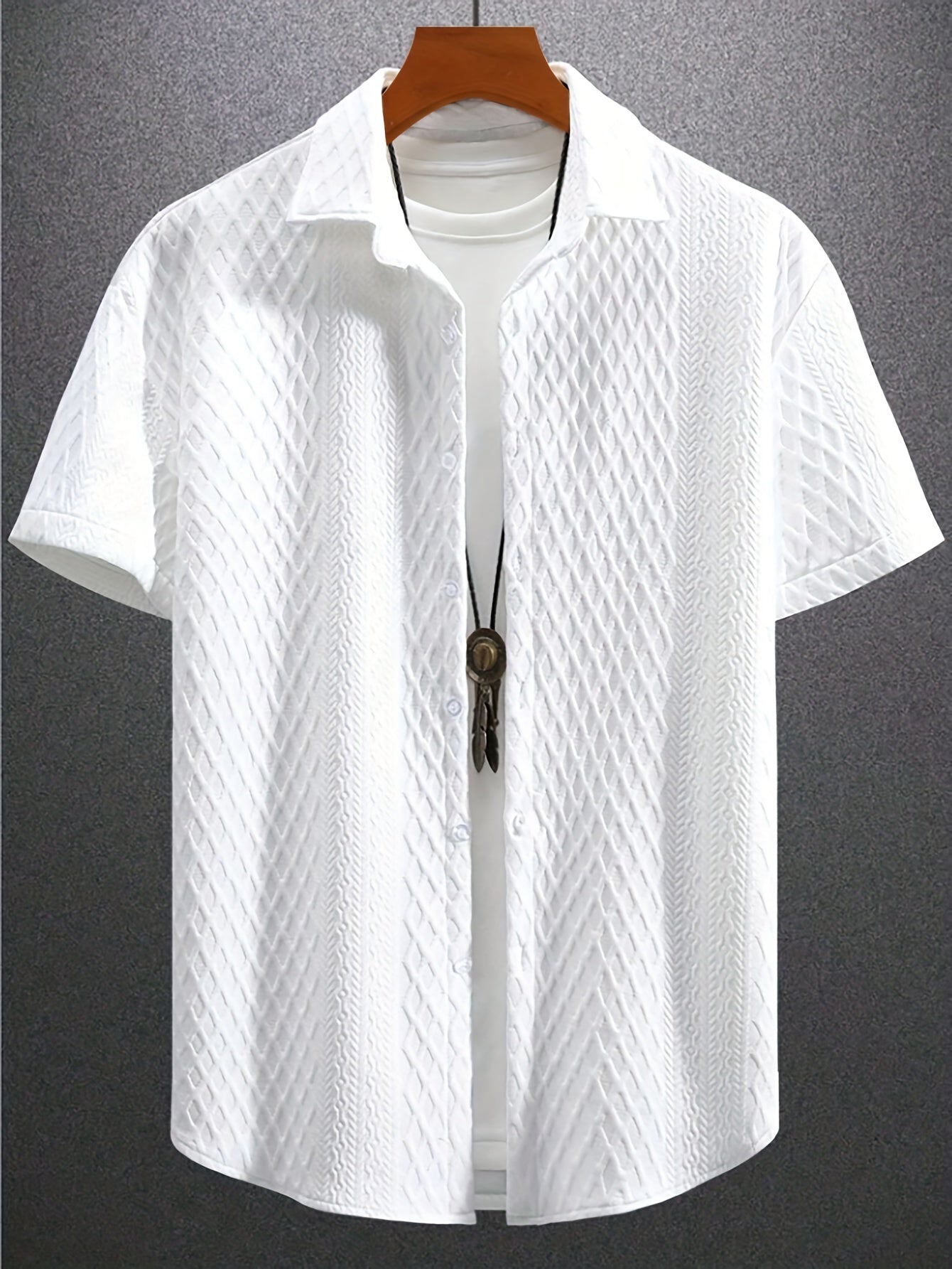 Men's Casual Short Sleeve Golf Shirt - Breathable Striped Pattern, Machine Washable Regular Fit for Summer Outdoor Hiking & Sports, Leisure Clothing | Classic Style | Nontransparent Material